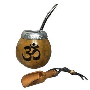 Yerba Mate Gourd Straw Stainless Cup KIT ARTISAN HANDMADE Sing Yogo